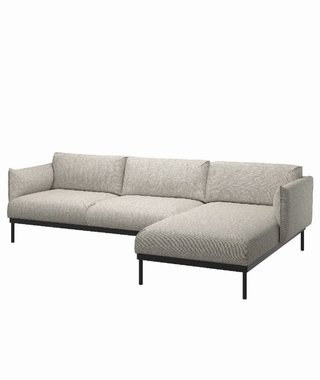 Sofá Modular Gris y Negro Ikea