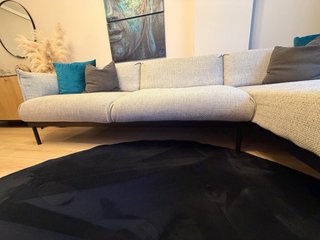 Sofá Modular Gris y Negro Ikea