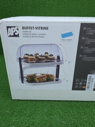 Expositor Hendi refrigerado con cubierta