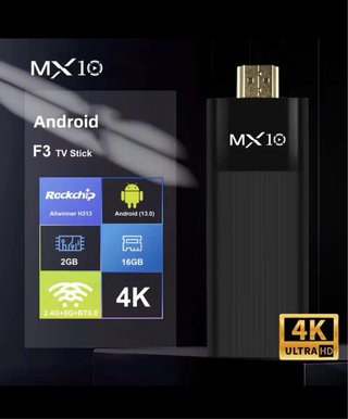 MX10 F3 Stick Android TV 4K
