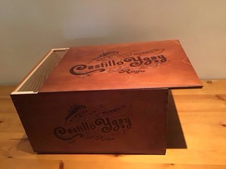 2 Cajas Madera tratada con tapa corredera