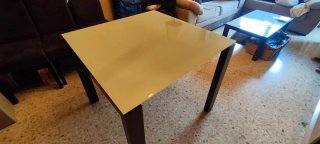 Mesa comedor cristal extensible