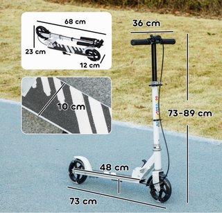Patinete Plegable Niños Ruedas LED