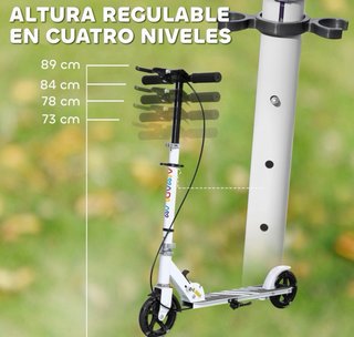 Patinete Plegable Niños Ruedas LED