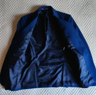 Traje Zara Azul Marino Chico + Corbata Roja