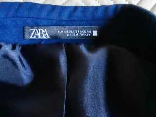 Traje Zara Azul Marino Chico + Corbata Roja