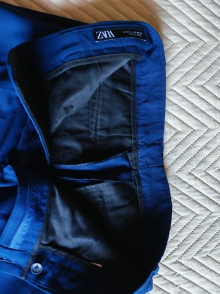 Traje Zara Azul Marino Chico + Corbata Roja