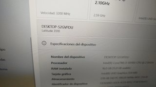 Portátil Dell 3510