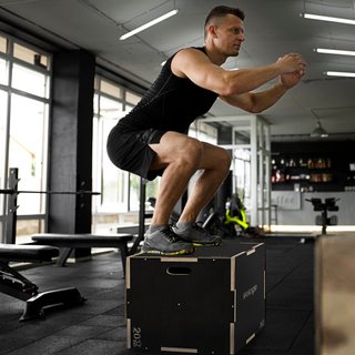 Box Jump Pliometrico 3 Altezze Legno Antiscivolo