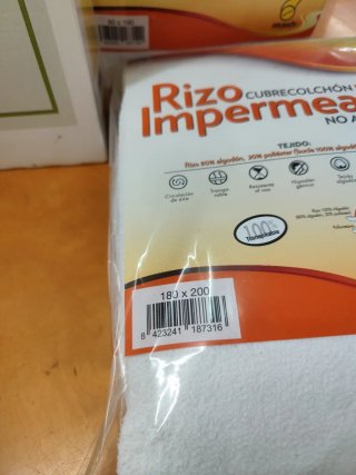 Protectores  Colchón Rizo Algodón Impermeable