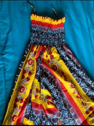 Pantalón Harem Talla S/M Multicolor