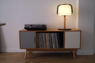 Lámpara de mesa IKEA EVEDAL Madera y Mármol