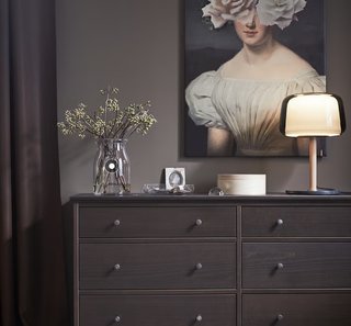 Lámpara de mesa IKEA EVEDAL Madera y Mármol