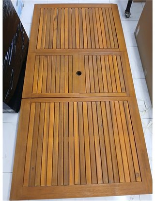 Aktive 61031 - Mesa jardín Acacia Extensible 6 Personas - Multicolor