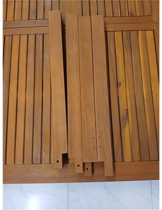 Aktive 61031 - Mesa jardín Acacia Extensible 6 Personas - Multicolor