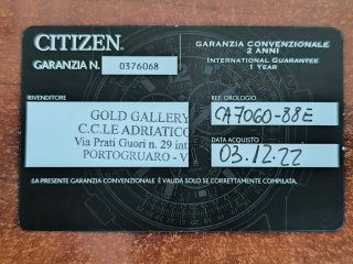 Reloj Citizen Eco-Drive CA7060-88E