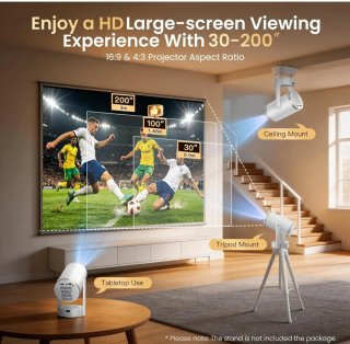 Proyector Portátil 4K WiFi Bluetooth
