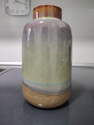 Jarrón Cerámica Valenciana Multicolor 26 x 14 .
