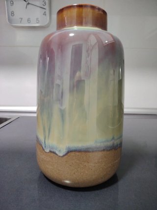 Jarrón Cerámica Valenciana Multicolor 26 x 14 .