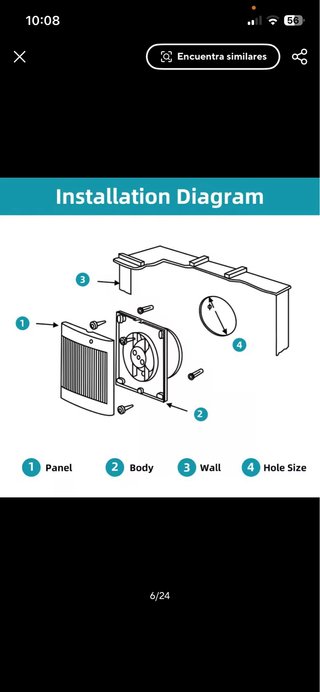 Extractor de Baño Aigostar 100/150mm