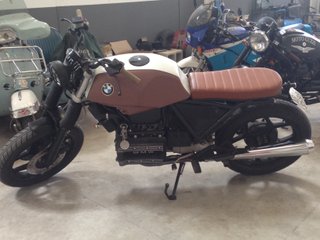BMW K 75 Scrambler Marrón/Blanco