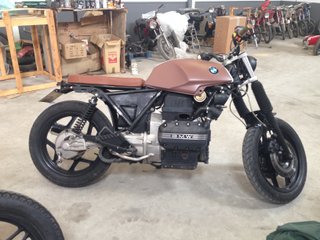 BMW K 75 Scrambler Marrón/Blanco