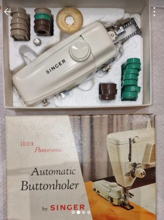Singer Golden Panoramic Automatic Buttonholer