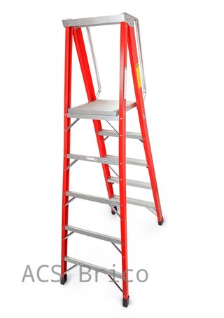 Escalera Fibra Tijera 2x5 - 1,42 Metros - 10401 - Mader