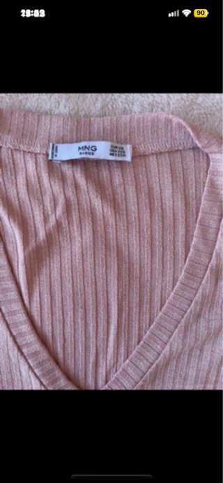 Conjunto Peto Vaquero y Blusa Stradivarius Talla L