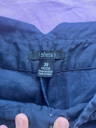 Pantalón ancho azul talla 38