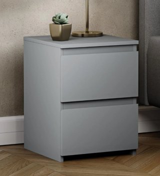 Cómoda Malm Ikea 2 cajones gris