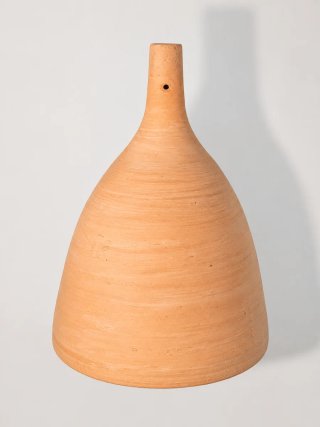 Luz pendente artesanal terracota natural