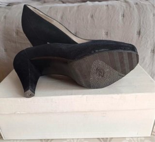 Zapatos Miruri Peep Toe Piel Negros