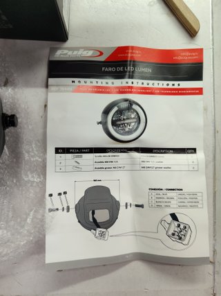 Puig 1944N Faro Led para motocicleta alta potencia