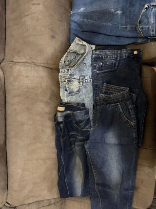 Lote 4 Pantalones y Peto Vaquero Azul