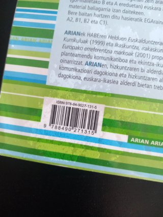 Arian 1.2 euskara ikasteko metodoa. Ikaslearen ...