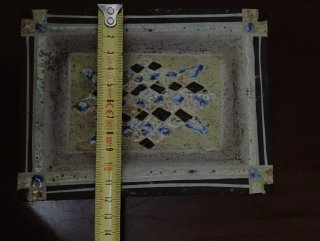 Antiguo plato cerámica artesanal.