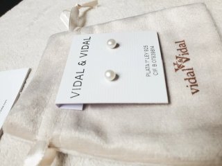 Pendientes plata y perlas cultivadas Vidal Nuevos