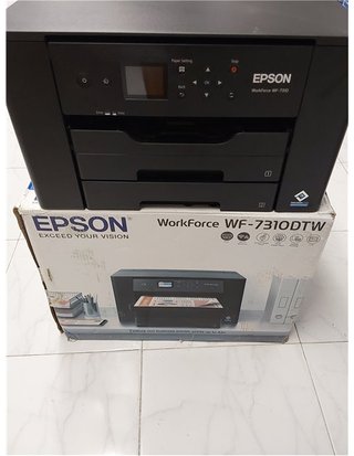 Stampante monofunzione a getto d'inchiostro WorkForce WF-7310DTW A3+ con connettività wireless e stampa fronte/retro