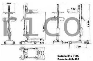 Apilador Eléctrico 90Kg - 1360 mm - 10700