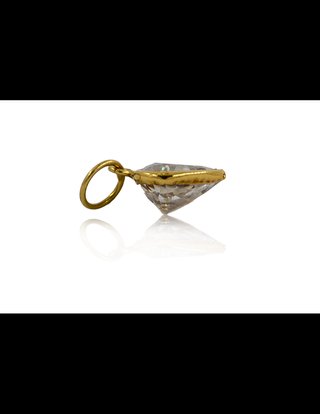Colgante Corazón Cristal 1.5cm Oro 18k - 15394