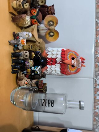 36 figuras de búhos + manopla