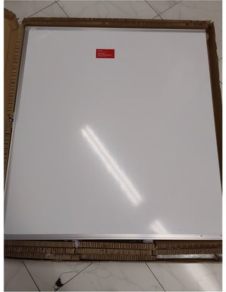maxtek Pizarra Blanca Móvil 180 x 100 cm - Pizarra Magnética Marco de Aluminio de Doble Cara - con Marcadores - Imanes - Borrador de