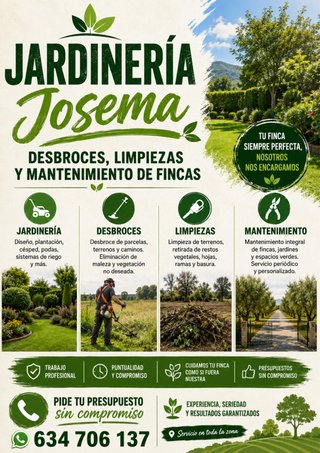 Jardineria y desbroces
