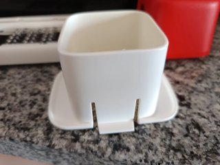 Ralador Tupperware Vermelho e Branco