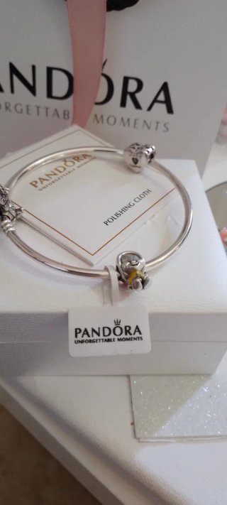 Pulsera Pandora 21cm Plata