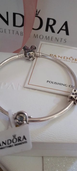 Pulsera Pandora 21cm Plata