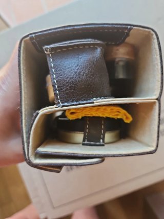 Kit Limpieza Zapatos Viaje Marrón