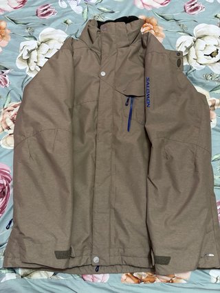Chaqueta Salomon Beige y Azul Talla M