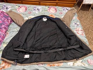 Chaqueta Salomon Beige y Azul Talla M